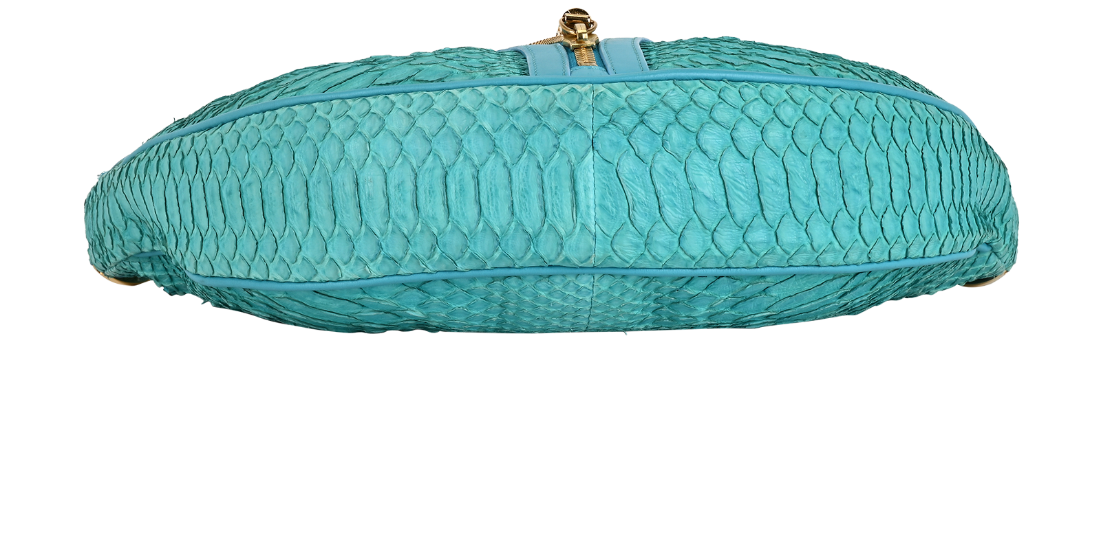 Vintage Zip Detail Hobo, &pound;350, Handbags, Blue, Python, Top view